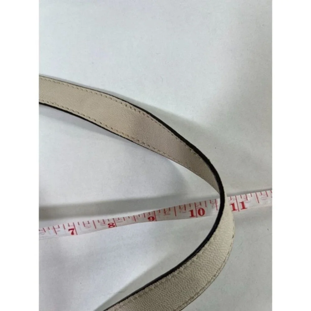 Michael Kors Hamilton Vanilla Leather Tote Shoulder Bag Purse Snap Close - Picture 16 of 16